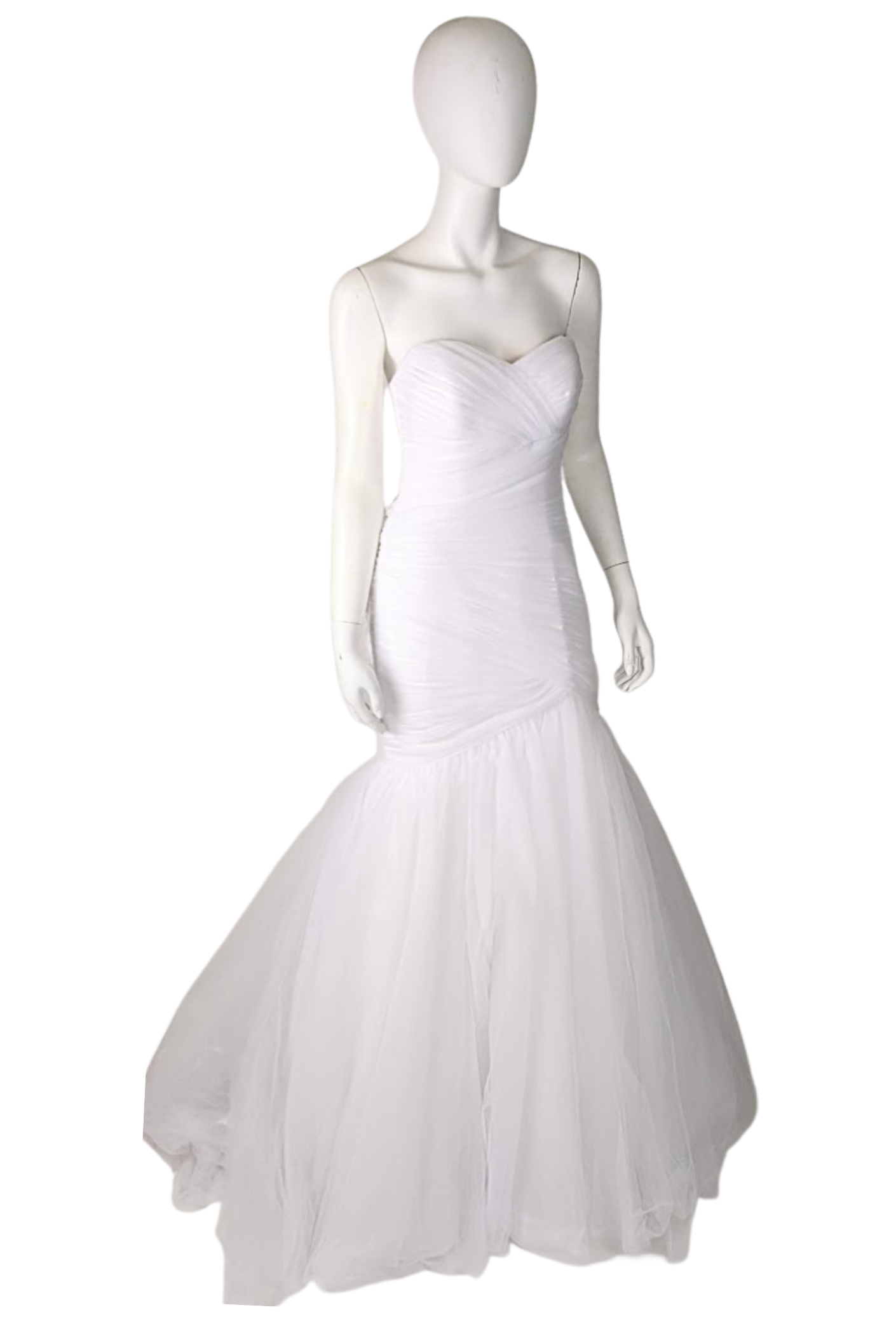 Gerri TC2316: Tulle fit and flare wedding dress with detachable off-shoulder sleeves